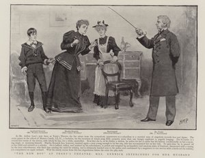 Il Nuovo Ragazzo al Teatro di Terry, Mrs Rennick intercede per suo marito da Henry Marriott Paget